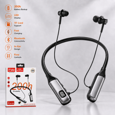 ZT Plus 200 Hours Wireless Headset Neckband